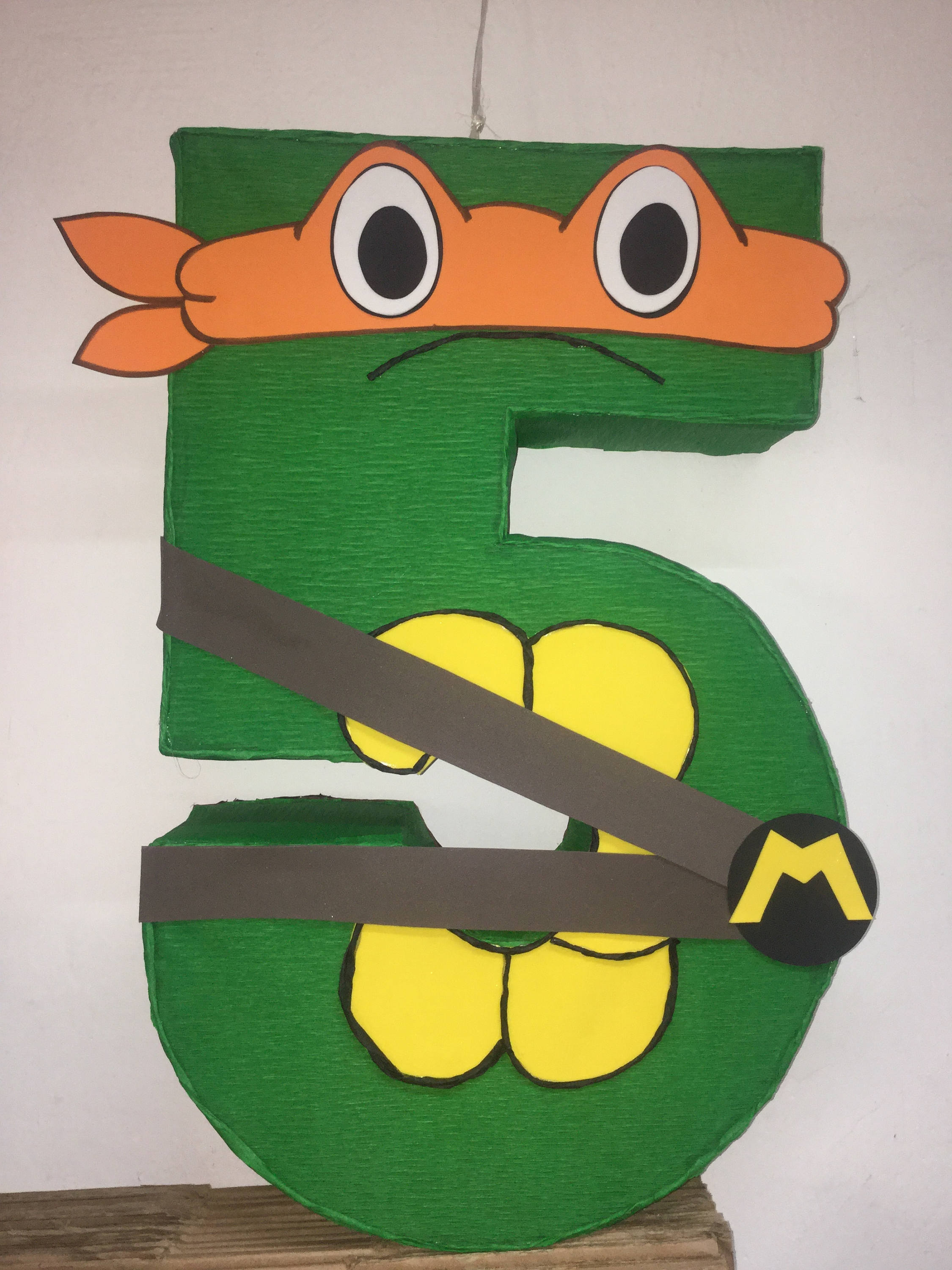 Pi Ata De N Mero Decorada De Tortugas Ninja Pi Ata De