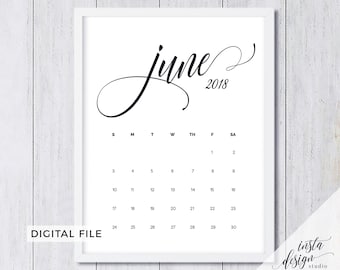 JUNE 2018 printable pregnancy baby announcement calendar JUNE 2018 printable pregnancy baby announcement calendar