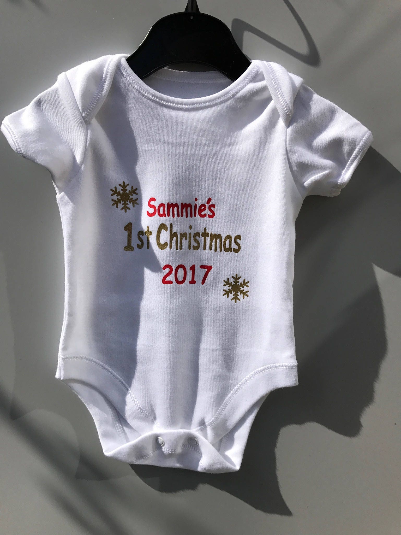 personalised christmas outfit baby