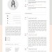 Modern Resume Template Cover Letter Icon Set For Microsoft