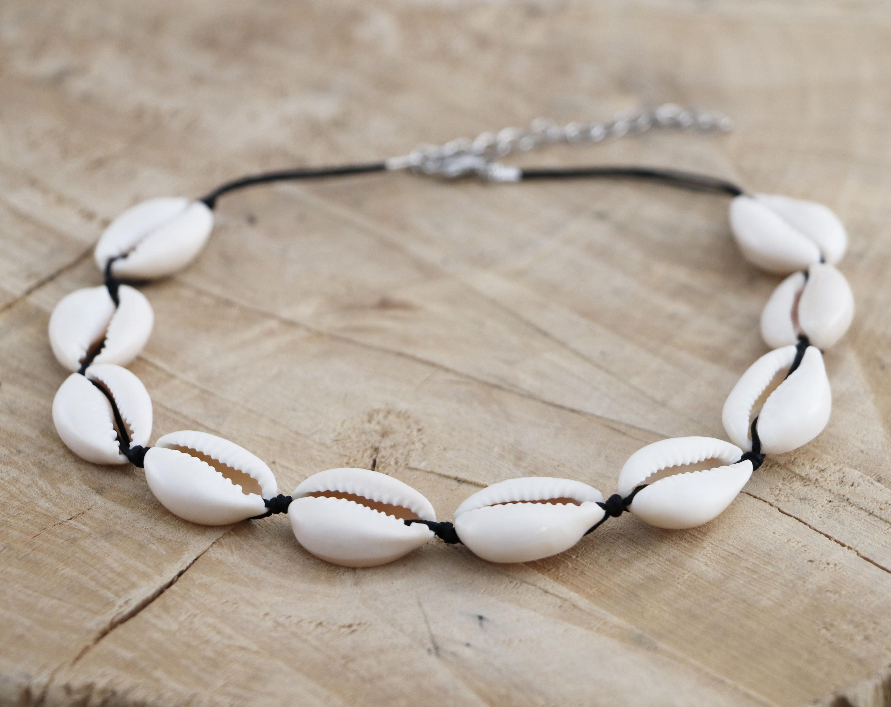 Cowrie Choker Necklace Sea Shell Choker Natural Shell