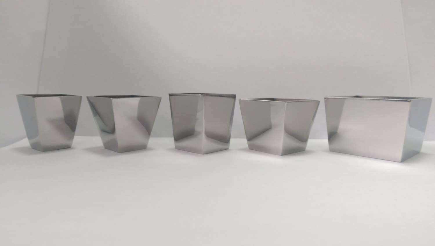 End Cap Tip Furniture Leg Tapered Polished Stainless Zoom