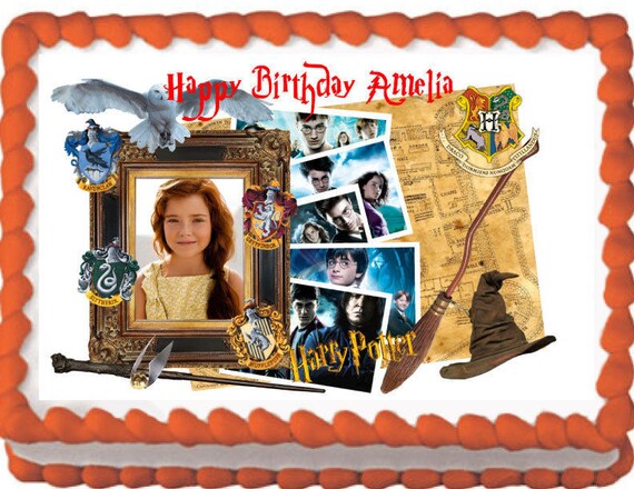 Harry Potter Marauders Map Picture Frame Edible Cake Harry Potter Marauders Map Picture Frame Edible Cake