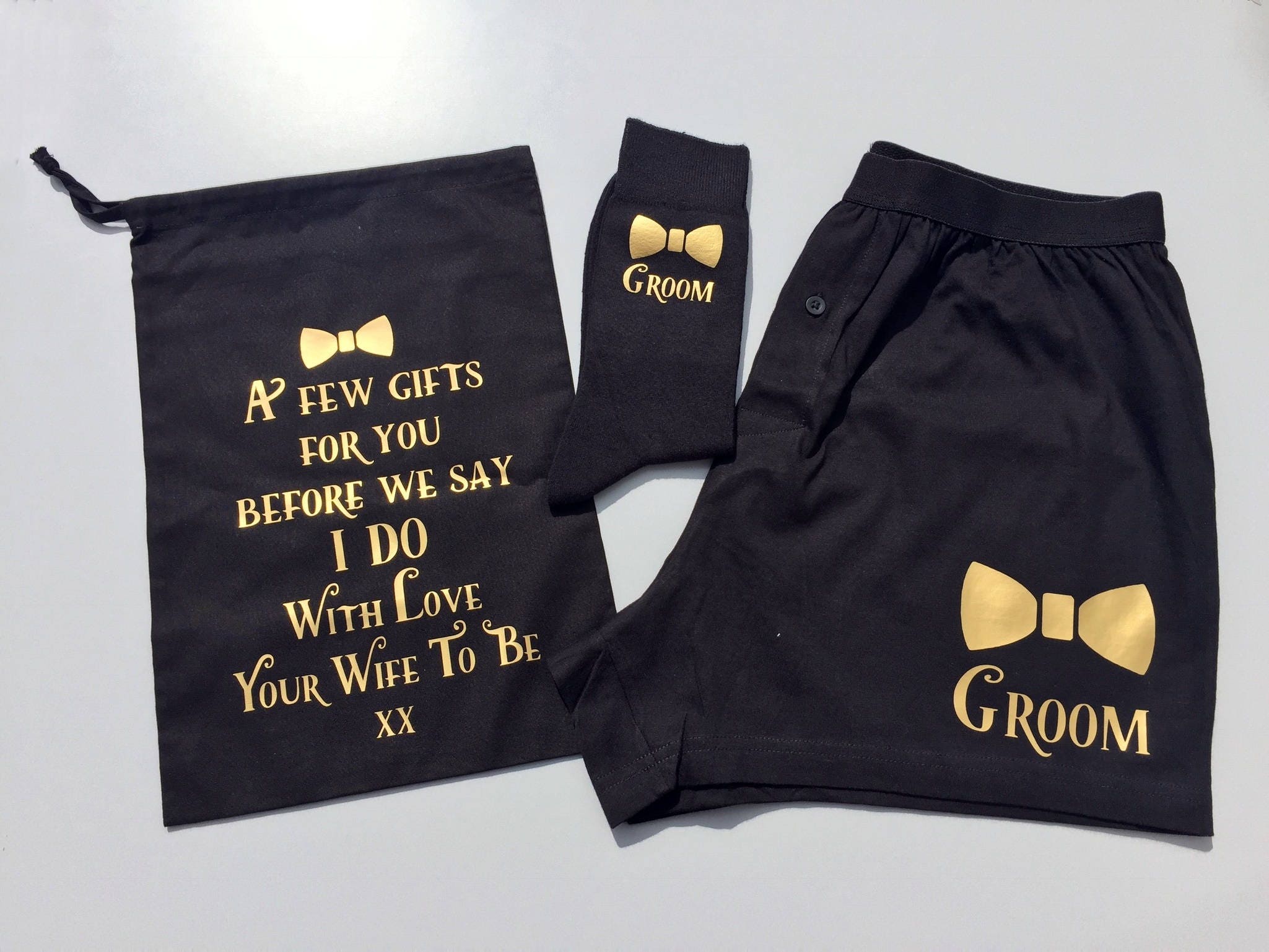 groom slippers set groom socks Groom boxers