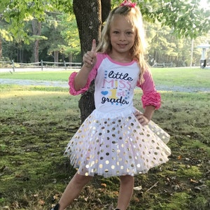 1st Day of 1st Grade Outfit First Grade Shirt for Girls