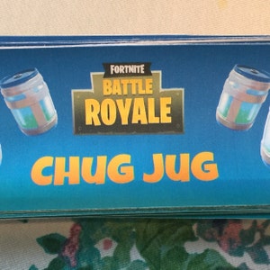 fortnite chug jug printable bottle label 12 oz