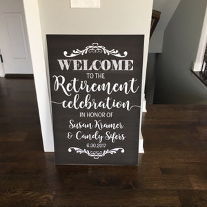 Retirement Party Sign Welcome To The Retirement Celebration