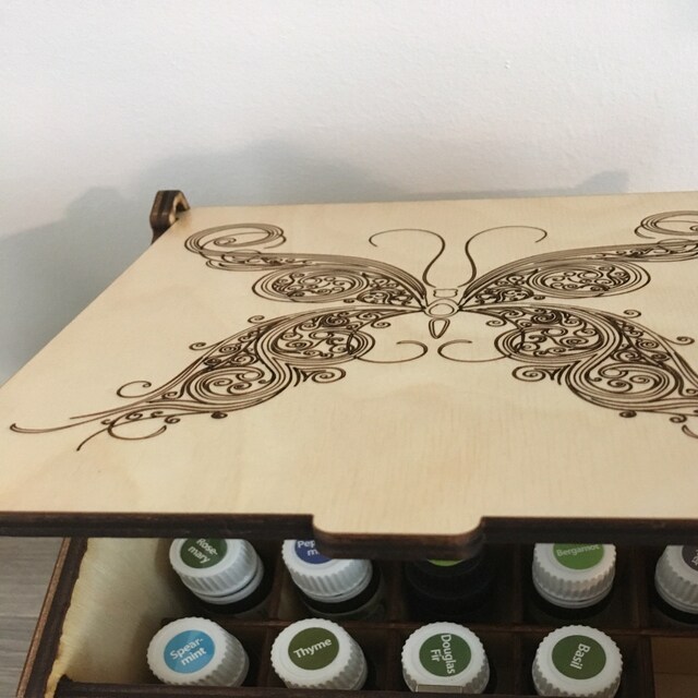 Lotus Essential Oil Box 42 Slots Essential Oil Storage
