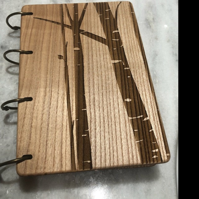 Personalized Wooden Notebook Wooden Cover Wooden Journal