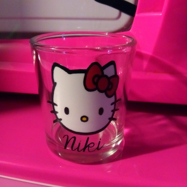 Hello Kitty Shot Glass Personalized Shot Glasses Wedding
