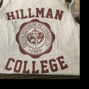 Hillman College T-shirt Ladies Slim-Fit T-shirt Retro 80s