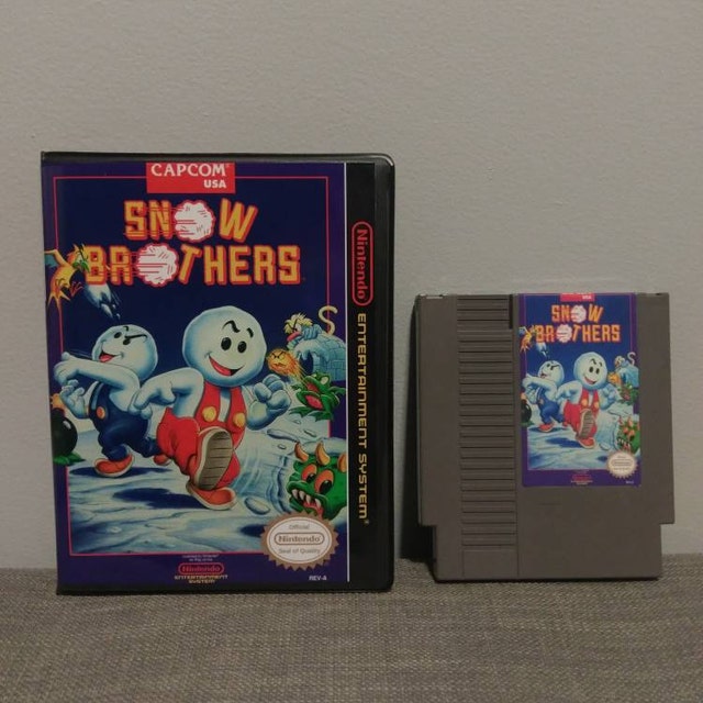 Snow Brothers /Snow Bros Nintendo NES Repro Cartridge w/