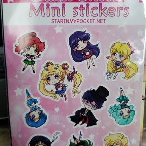 sailor moon stickers anime chibi sticker sheet