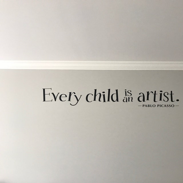 Every Child is an Artist Wall Decal Children Artwork Display