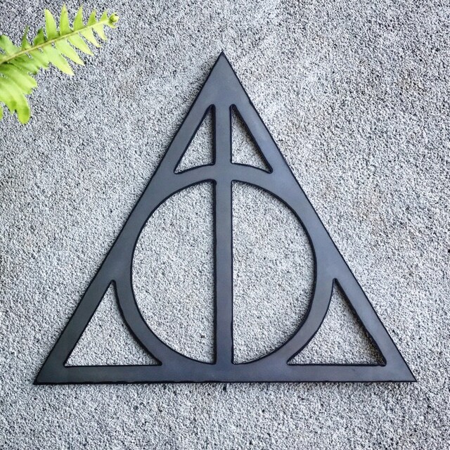 Sign of the Deathly Hallows Harry Potter Inspired Metal Sign
