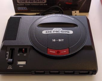 Mini Sega Genesis case pre-modded and ready for Raspberry Pi 3