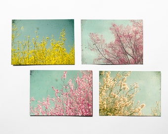 Flower Postcards, Postcard Set With Envelopes - Spring