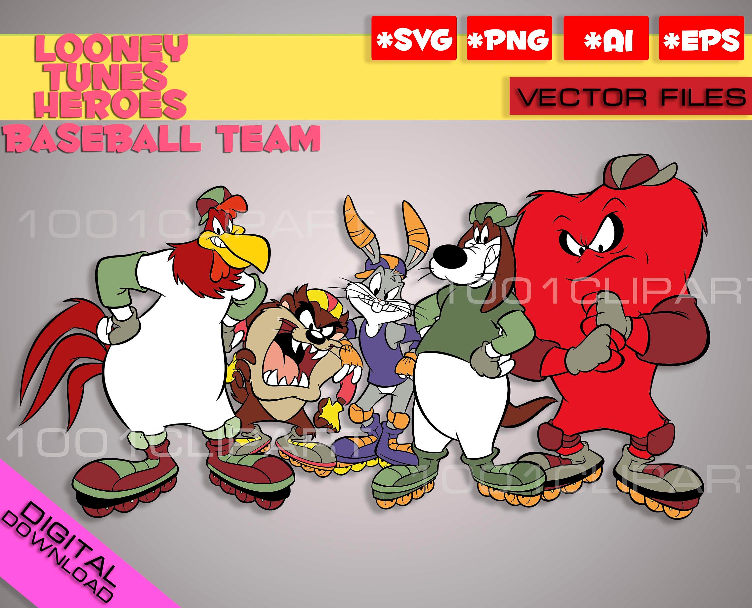 Download Looney Tunes heroes baseball team svg png eps Bugs Bunny ...