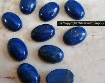 1 Lapis cabochon natural afghanistan lapis lazuli oval cabochon 10x14mm cb009