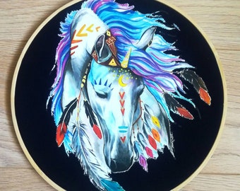 Horse wall decor frame
