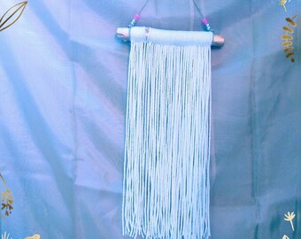 Ivory Angel. Small white wall hanging.