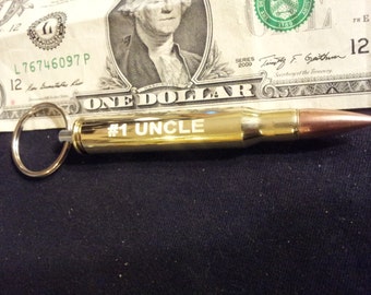 ENGRAVED 3006 Cal bullet bottle Opener key chain stocking stuffer gift for men