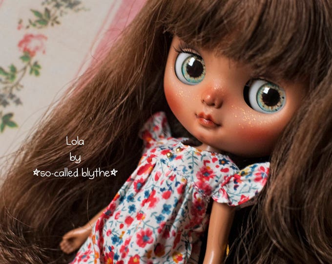 OOAK custom middie Blythe doll Lola