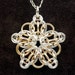 Celtic Star Pendant in Sterling Silver & 14kt Gold Fill