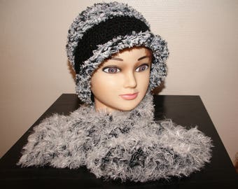 SCARF BLACK AND GRAY