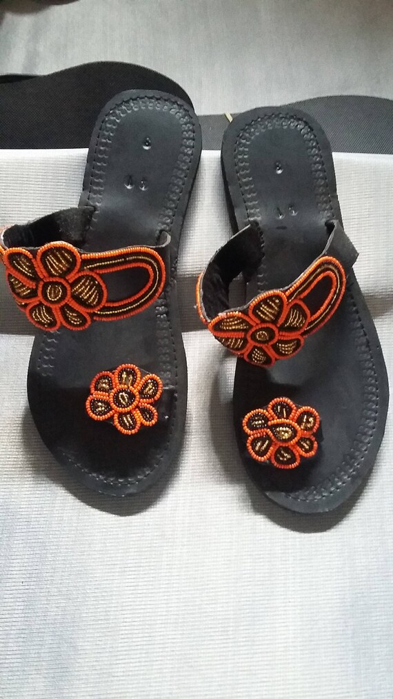 custom shoes bulk Shoes Gift Item Ladies Summer Sandals Maasai African