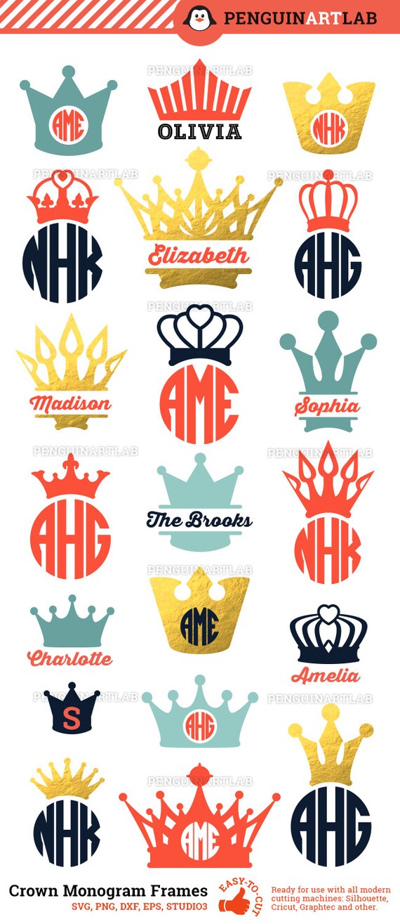 Free Free 244 Crown Monogram Svg SVG PNG EPS DXF File