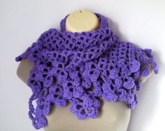 Crochet Shawl, Scarf , Neckwarmer women scarf, шарф, sjaal, bufanda, cachecol, sciarpa, Schal, foulard, echarpe
