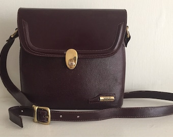 Land Oxblood binocular-case style shoulder bag