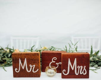 Mr & Mrs Australian Timber Wedding Sign