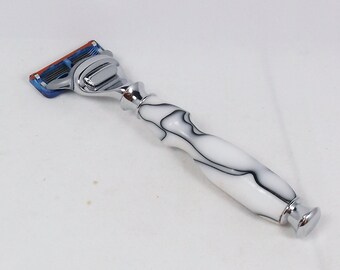 Handcrafted Acrylic Razor Handle for Gillette Fusion/Mach3/DE Safety Razor