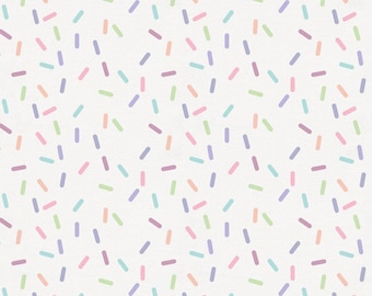 Pastel Sprinkles Organic Fabric - By The Yard - Girl / Modern / Fabric