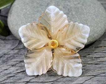 Lampwork Flower Beads, 1 pc Lampwork Glass Bead, Handmade Lampwork, Flower Beads, Glass Flowers