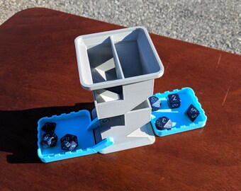 3D printed dice tower
