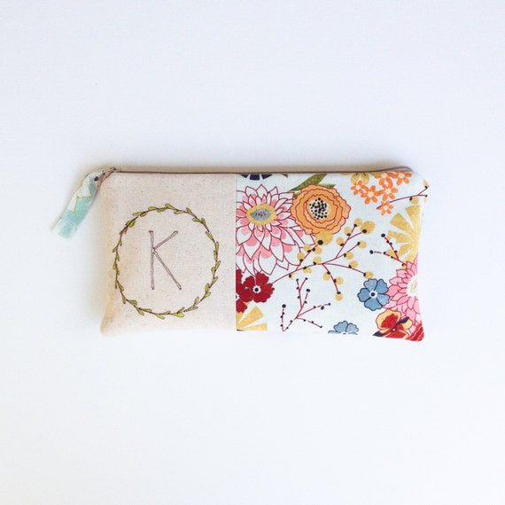 Personalized Thank You Gift Monogram Clutch Personalized