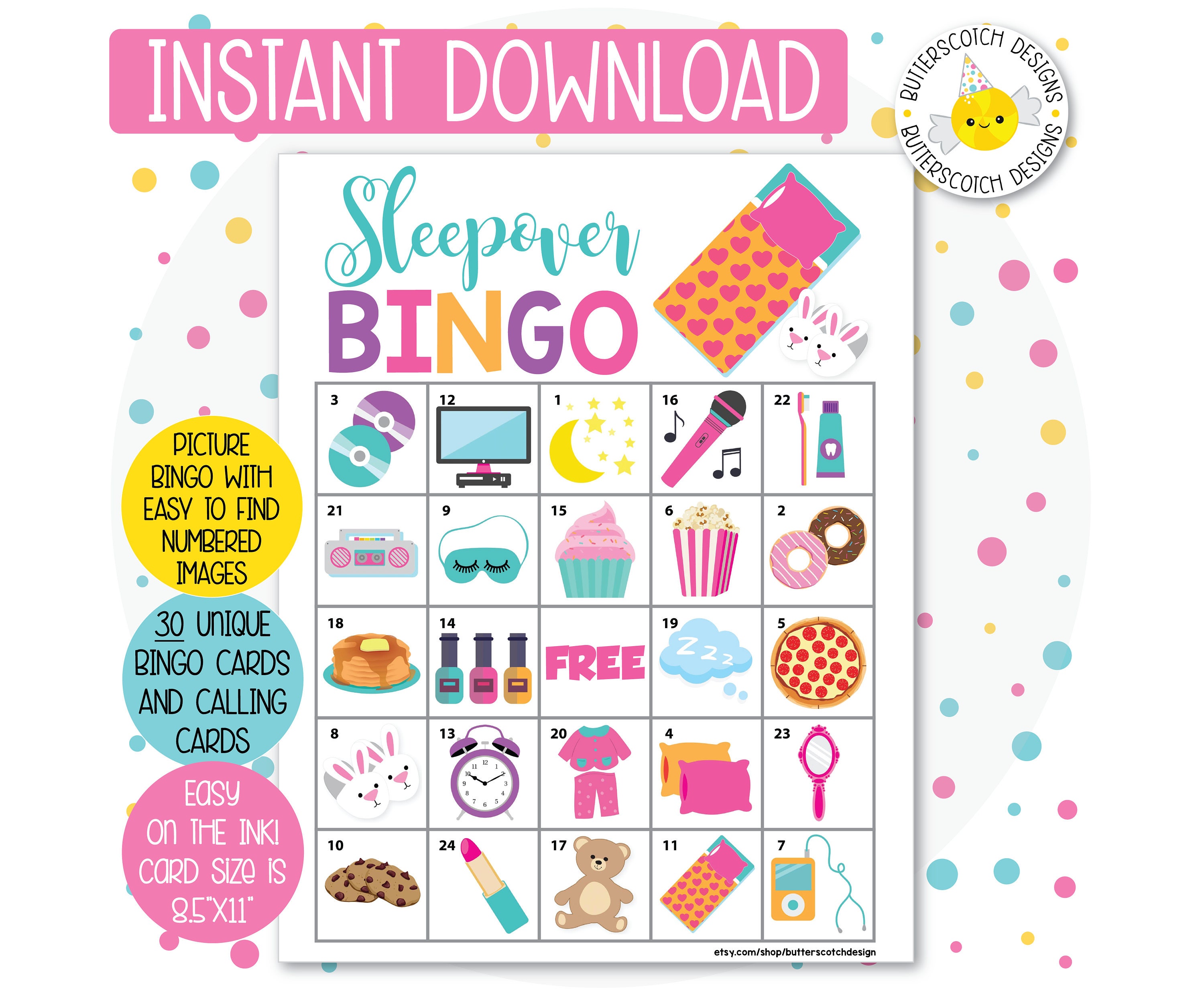 sleepover-slumber-party-printable-bingo-cards-30-different