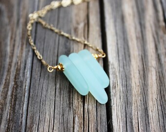 Sea Glass Necklace Seaglass Necklace, Sea Glass Jewelry Beach Jewelry Seaglass Jewelry Beach Glass Necklace Beach Glass Jewelry Delicate 006