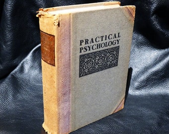 RARE BOOK Roycroft Practical Psychology How to Utilize Your Mind 1921 Half Leather