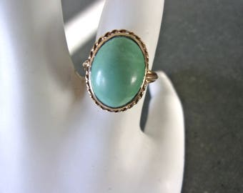 1940's Turquoise 10k Gold Ring