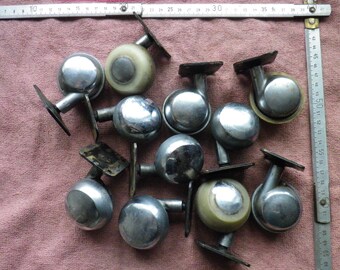 Vintage / ussr / retro Ball Casters / furniture wheels / retro / strong solid metal wheels / price per one wheel