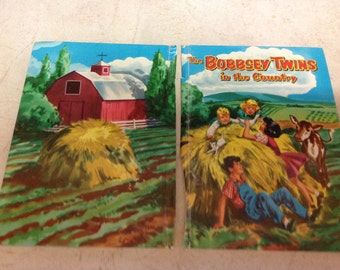 Bobbsey Twins Front and Back Book Covers Vintage