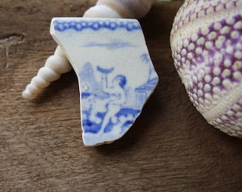 Rare Pottery Collection / Blue Figurative Pottery / Scottish Sea Pottery / Vintage Pottery