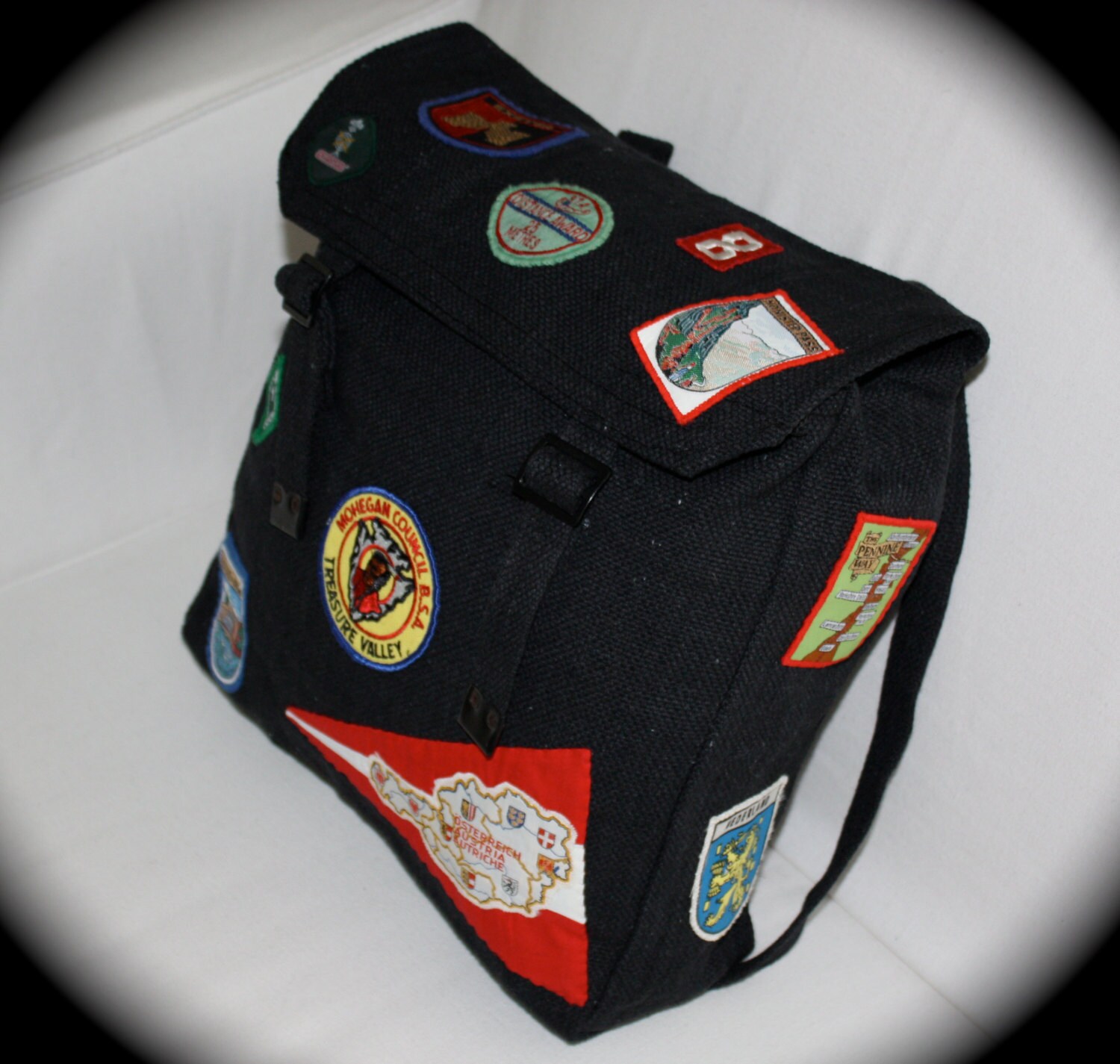 Unique Army Backpack With Travel And Scout Patches Unique Army Backpack With Travel And Scout Patches