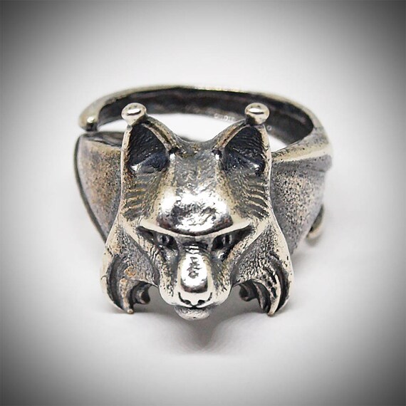 Lynx head ring Bobcat ring Cat ring Wild cat ring Jewelry