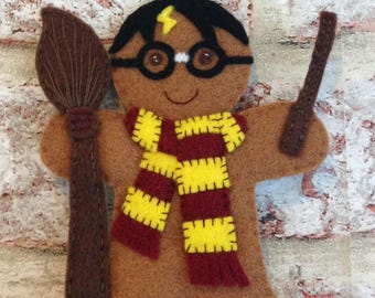 Wizard Gingerbread man Christmas decoration