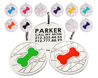 Bone Dog Tag, Personalized Dog Tag, Engraved Dog Tags, Dog Id Tag, Dog Tag for Dogs